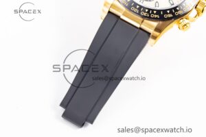 Daytona 116518 Clean Factory YG 1:1 Best Edition YG Dial on Oysterflex Rubber Strap SA4130 - Image 25