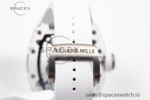 RM055 Transparent SONIC Best Edition Skeleton Blue Dial on White Nylon Strap Clone RMUL2 - Image 14