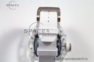 RM055 Transparent SONIC Best Edition Skeleton Blue Dial on White Nylon Strap Clone RMUL2 - Image 15