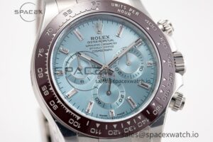 Daytona 116506 Clean 1:1 Best Edition Ice Blue Dial Crystal Markers on SS Bracelet SA4130 V2 - Image 4