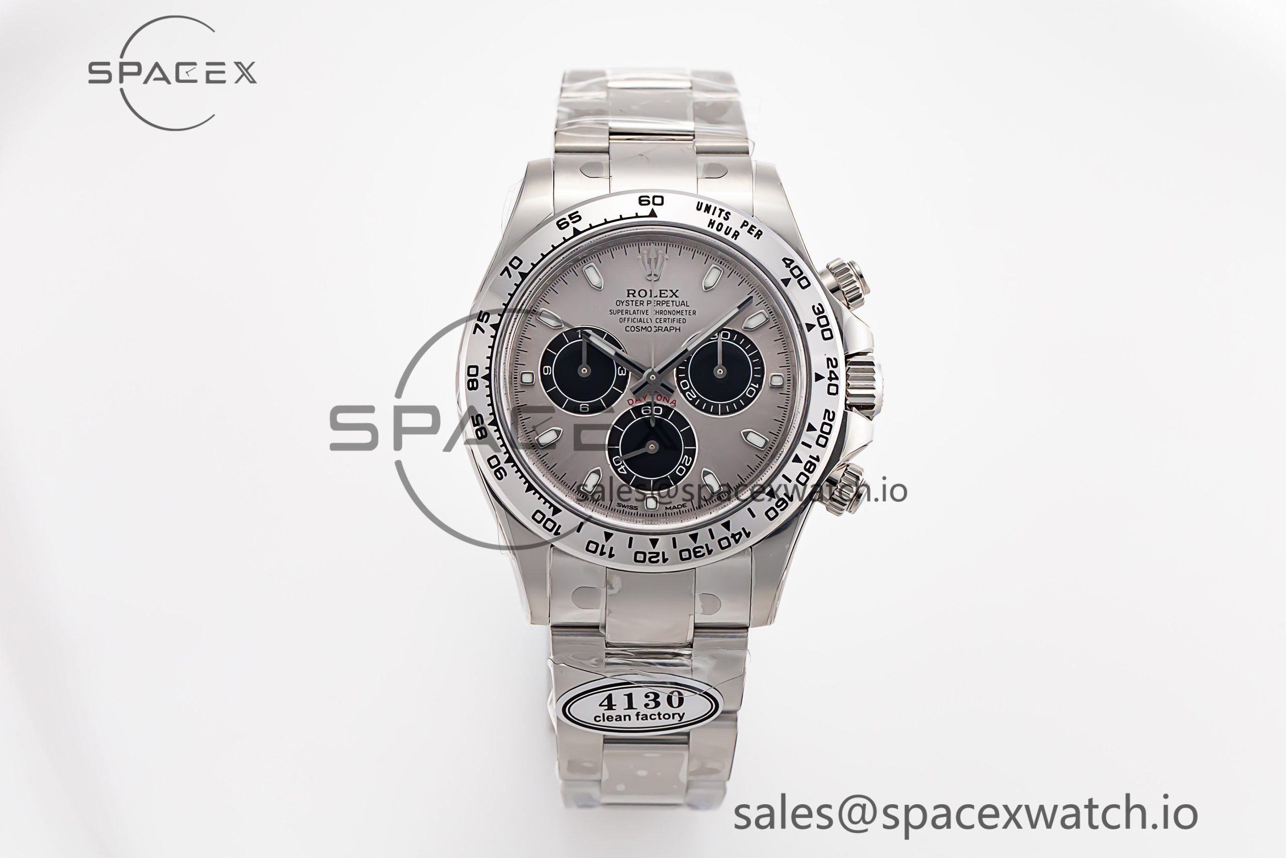 MG_3641-scaled-1.jpg Daytona 116509 Clean 1:1 Best Edition 904L SS Case Gray Dial on SS Bracelet SA4130 V2 - Image 1