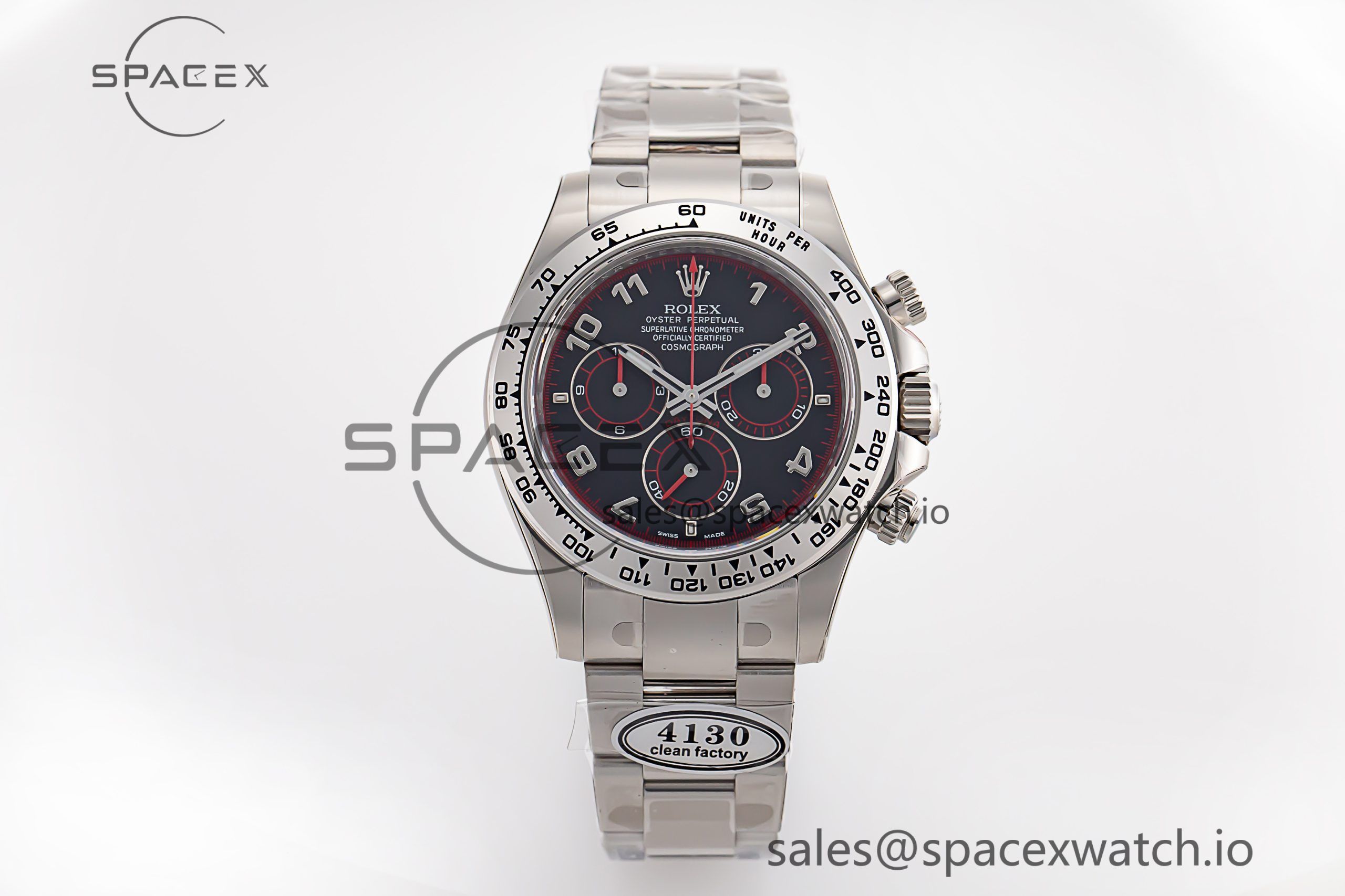 MG_3656-scaled-1.jpg Daytona 116509 Clean 1:1 Best Edition 904L SS Case Black Dial on SS Bracelet SA4130 V2 - Image 1