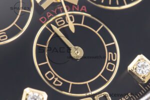 Daytona 116503 Clean Factory 1:1 Best Edition 904L Black Diamond Dial on SS/YG Bracelet SA4130 - Image 11