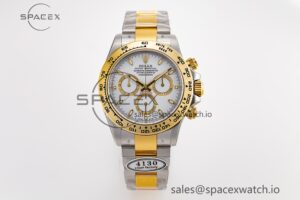 Daytona 116503 Clean Factory 1:1 Best Edition 904L SS Case and Bracelet White Dial SA4130