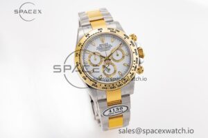 Daytona 116503 Clean Factory 1:1 Best Edition 904L SS Case and Bracelet White Dial SA4130 - Image 4
