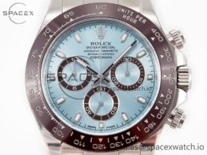 Daytona 116506 Clean 1:1 Best Edition Ice Blue Dial Markers on SS Bracelet SA4130 v2 - Image 2