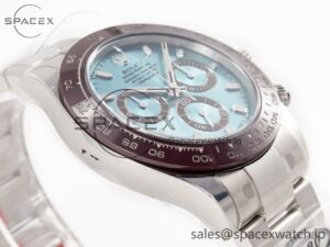 Daytona 116506 Clean 1:1 Best Edition Ice Blue Dial Markers on SS Bracelet SA4130 v2 - Image 6