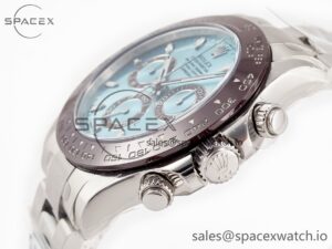 Daytona 116506 Clean 1:1 Best Edition Ice Blue Dial Markers on SS Bracelet SA4130 v2 - Image 5