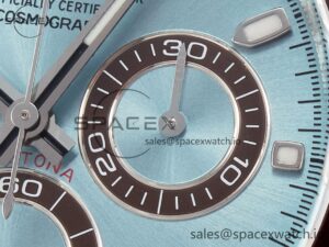 Daytona 116506 Clean 1:1 Best Edition Ice Blue Dial Markers on SS Bracelet SA4130 v2 - Image 11