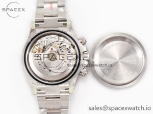 Daytona 116506 Clean 1:1 Best Edition Ice Blue Dial Markers on SS Bracelet SA4130 v2 - Image 18