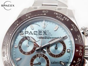 Daytona 116506 Clean 1:1 Best Edition Ice Blue Dial Markers on SS Bracelet SA4130 v2 - Image 7