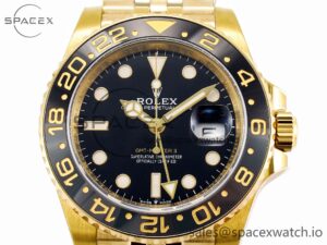 GMT-Master II 126718 GRNR ARF 1:1 Best Edition Black Dial on YG Jubilee Bracelet SH3285 CHS - Image 2