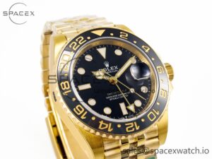 GMT-Master II 126718 GRNR ARF 1:1 Best Edition Black Dial on YG Jubilee Bracelet SH3285 CHS - Image 3