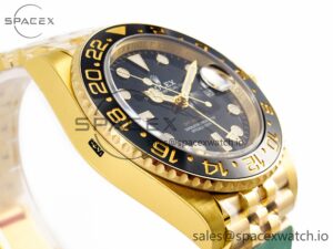 GMT-Master II 126718 GRNR ARF 1:1 Best Edition Black Dial on YG Jubilee Bracelet SH3285 CHS - Image 6