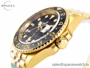 GMT-Master II 126718 GRNR ARF 1:1 Best Edition Black Dial on YG Jubilee Bracelet SH3285 CHS - Image 5