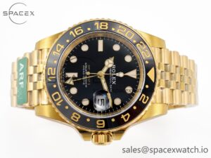 GMT-Master II 126718 GRNR ARF 1:1 Best Edition Black Dial on YG Jubilee Bracelet SH3285 CHS - Image 7