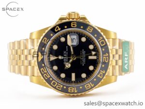 GMT-Master II 126718 GRNR ARF 1:1 Best Edition Black Dial on YG Jubilee Bracelet SH3285 CHS - Image 8