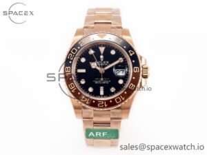 GMT-Master II 126715 CHNR ARF 1:1 Best Edition Black Dial on RG Bracelet SH3285 CHS