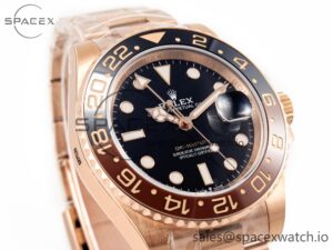 GMT-Master II 126715 CHNR ARF 1:1 Best Edition Black Dial on RG Bracelet SH3285 CHS - Image 3
