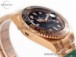 GMT-Master II 126715 CHNR ARF 1:1 Best Edition Black Dial on RG Bracelet SH3285 CHS - Image 6