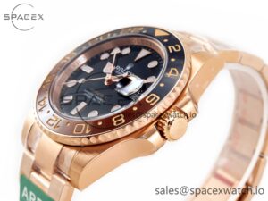 GMT-Master II 126715 CHNR ARF 1:1 Best Edition Black Dial on RG Bracelet SH3285 CHS - Image 5