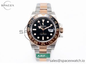 GMT-Master II 126711 CHNR ARF 1:1 Best Edition Black Dial on RG/SS Bracelet SH3285 CHS