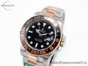 GMT-Master II 126711 CHNR ARF 1:1 Best Edition Black Dial on RG/SS Bracelet SH3285 CHS - Image 4