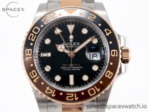 GMT-Master II 126711 CHNR ARF 1:1 Best Edition Black Dial on RG/SS Bracelet SH3285 CHS - Image 2