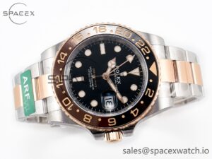 GMT-Master II 126711 CHNR ARF 1:1 Best Edition Black Dial on RG/SS Bracelet SH3285 CHS - Image 7