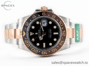 GMT-Master II 126711 CHNR ARF 1:1 Best Edition Black Dial on RG/SS Bracelet SH3285 CHS - Image 8