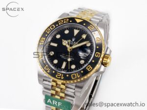 GMT-Master II 126713 GRNR ARF 1:1 Best Edition Black Dial on YG/SS Jubilee Bracelet SH3285 CHS - Image 4