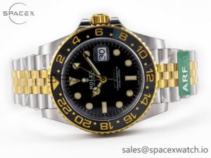 GMT-Master II 126713 GRNR ARF 1:1 Best Edition Black Dial on YG/SS Jubilee Bracelet SH3285 CHS - Image 8