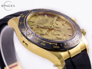 Daytona 116518 Clean 1:1 Best Edition YG Dial on Oysterflex Strap SA4130 - Image 6