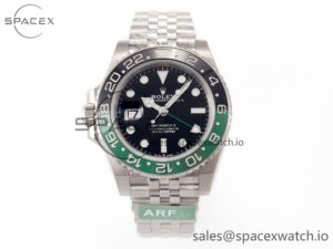 GMT Master II 126720 VTNR 904L SS ARF 1:1 Best Edition Black Dial on Jubilee Bracelet VR3285 CHS