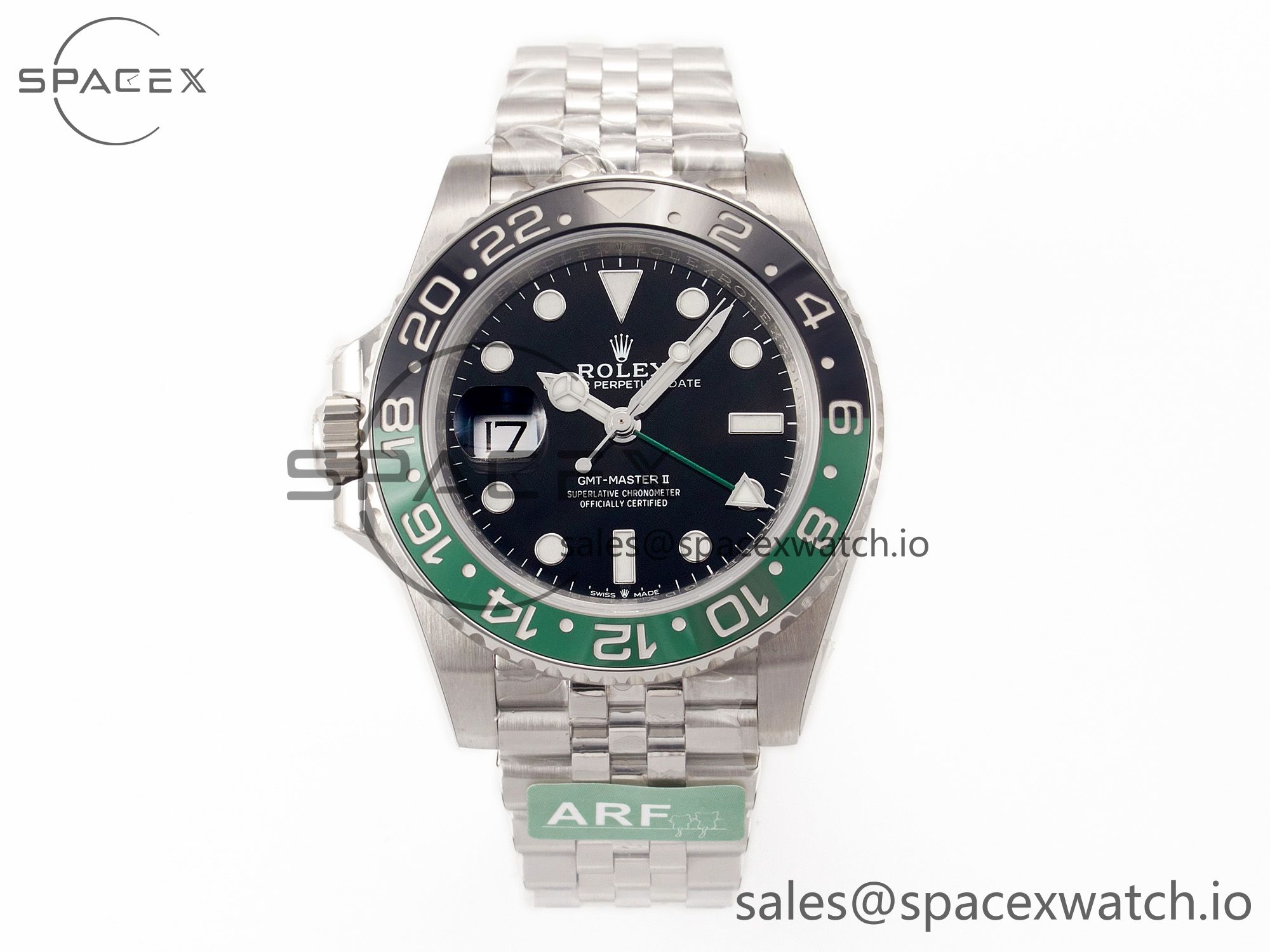 IMG_5031 拷贝 GMT Master II 126720 VTNR 904L SS ARF 1:1 Best Edition Black Dial on Jubilee Bracelet VR3285 CHS - Image 1