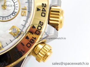 Daytona 116503 LN SS/YG Clean 1:1 Best Edition White Pearl Diamonds Dial on SS/YG Bracelet SA4130 - Image 12