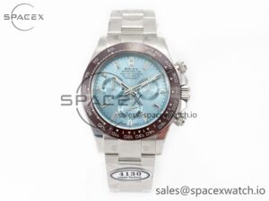 Daytona 116506 Clean 1:1 Best Edition Ice Blue Dial Crystal Markers on SS Bracelet SA4130 V2