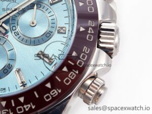Daytona 116506 Clean 1:1 Best Edition Ice Blue Dial Crystal Markers on SS Bracelet SA4130 V2 - Image 11