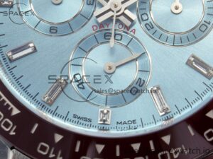 Daytona 116506 Clean 1:1 Best Edition Ice Blue Dial Crystal Markers on SS Bracelet SA4130 V2 - Image 10