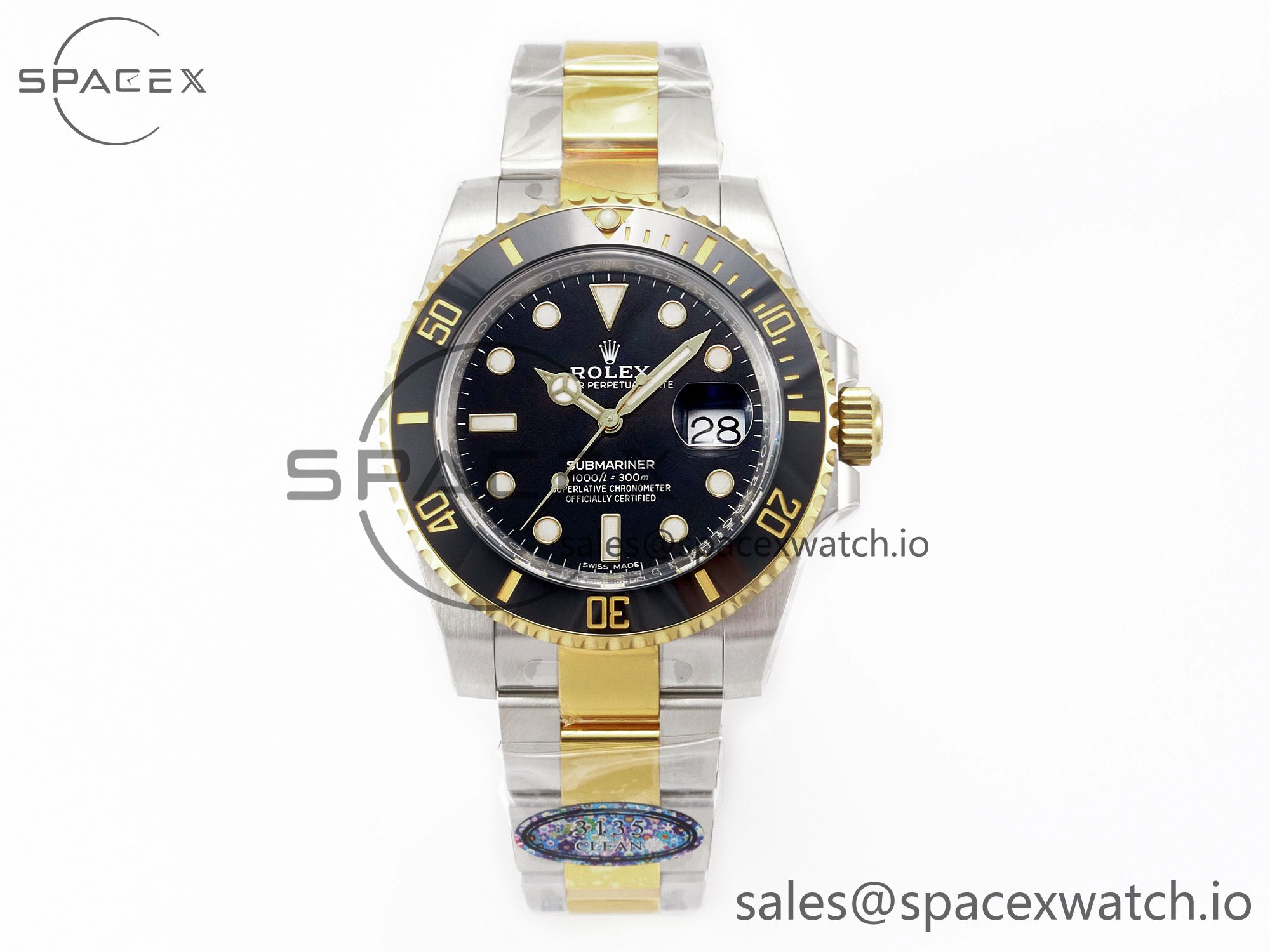 IMG_5304 拷贝 Submariner 116613 LN Black Ceramic Clean Factory 1:1 Best Edition 904L SS Case and Bracelet VS3135 - Image 1