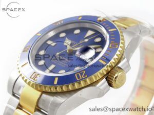 Submariner 116613 LB Blue Ceramic Clean Factory 1:1 Best Edition 904L SS Case and Bracelet VS3135 - Image 5
