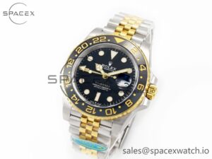 GMT Master II 126713 904L SS Clean 1:1 Best Edition Black Dial on Jubilee Bracelet DD3285 - Image 4