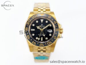 GMT Master II 126718GRNR 904L SS Clean 1:1 Best Edition Black Dial on Jubilee Bracelet DD3285