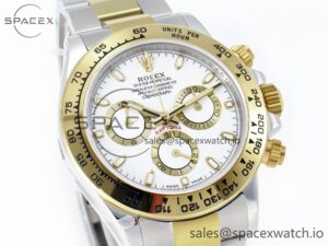 Daytona 116503 QF 1:1 Best Edition White Dial on SS/YG Bracelet SH4130 V3 (Gain Weight) - Image 3