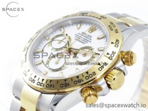 Daytona 116503 QF 1:1 Best Edition White Dial on SS/YG Bracelet SH4130 V3 (Gain Weight) - Image 5