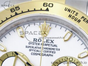 Daytona 116503 QF 1:1 Best Edition White Dial on SS/YG Bracelet SH4130 V3 (Gain Weight) - Image 9