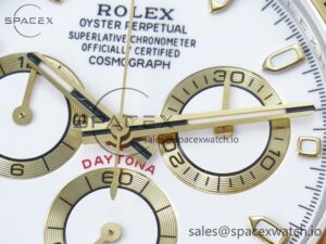 Daytona 116503 QF 1:1 Best Edition White Dial on SS/YG Bracelet SH4130 V3 (Gain Weight) - Image 10