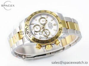 Daytona 116503 QF 1:1 Best Edition White Dial on SS/YG Bracelet SH4130 V3 (Gain Weight) - Image 7