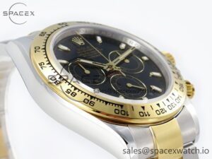 Daytona 116503 QF 1:1 Best Edition Black Dial on SS/YG Bracelet SH4130 V3 (Gain Weight) - Image 6
