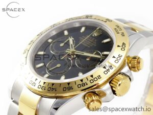 Daytona 116503 QF 1:1 Best Edition Black Dial on SS/YG Bracelet SH4130 V3 (Gain Weight) - Image 5